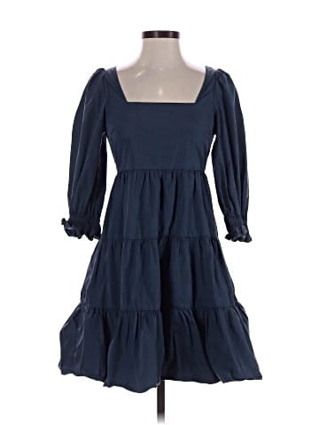Madewell Poplin Lizzie Babydoll Dress (view 1)