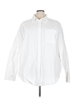 Good American Long Sleeve Button Down Shirt