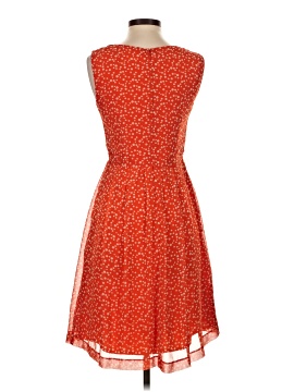 hi there karen walker red dress open lace back dress Second-Hand Hi There by Karen Walker Bright Red Florally Embossed Dress Size 10 SwapUp