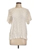 Rafaella 100% Rayon Polka Dots Ivory Short Sleeve Blouse Size 10 - photo 1