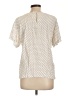 Rafaella 100% Rayon Polka Dots Ivory Short Sleeve Blouse Size 10 - photo 2