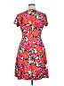 Elementz Tropical Pink Casual Dress Size XL - photo 2