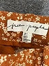 Free People 100% Linen Animal Print Orange Linen Pants Size 0 - photo 7