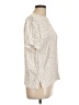 Rafaella 100% Rayon Polka Dots Ivory Short Sleeve Blouse Size 10 - photo 4