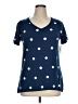 Lularoe Polka Dots Blue Short Sleeve T-Shirt Size 1X (Tall & Curvy) - photo 1