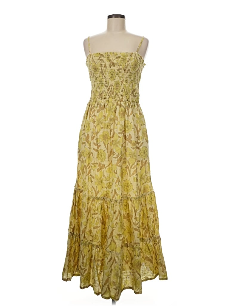 Pre-owned Chelsea & Theodore Cocktail Dress In Yellow