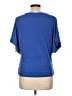 Vince Camuto Blue Short Sleeve Top Size L - photo 2