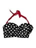 Unbranded Polka Dots Black Swimsuit Top Size 4X - photo 1
