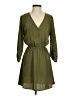 Forever 21 100% Polyester Solid Green Casual Dress Size S - photo 1