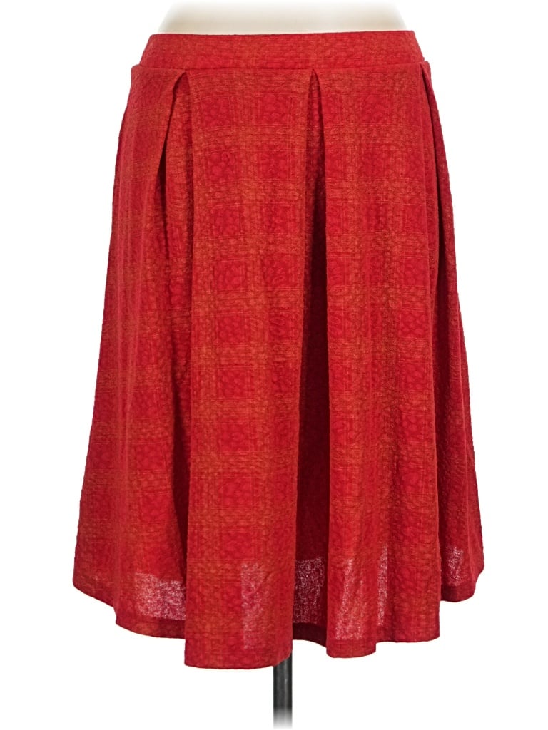 Pre-owned Lularoe Casual Skirt In Red