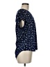 Monday Fun 100% Polyester Blue Short Sleeve Blouse Size M - photo 4