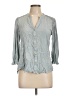Democracy Gray 3/4 Sleeve Blouse Size L - photo 1