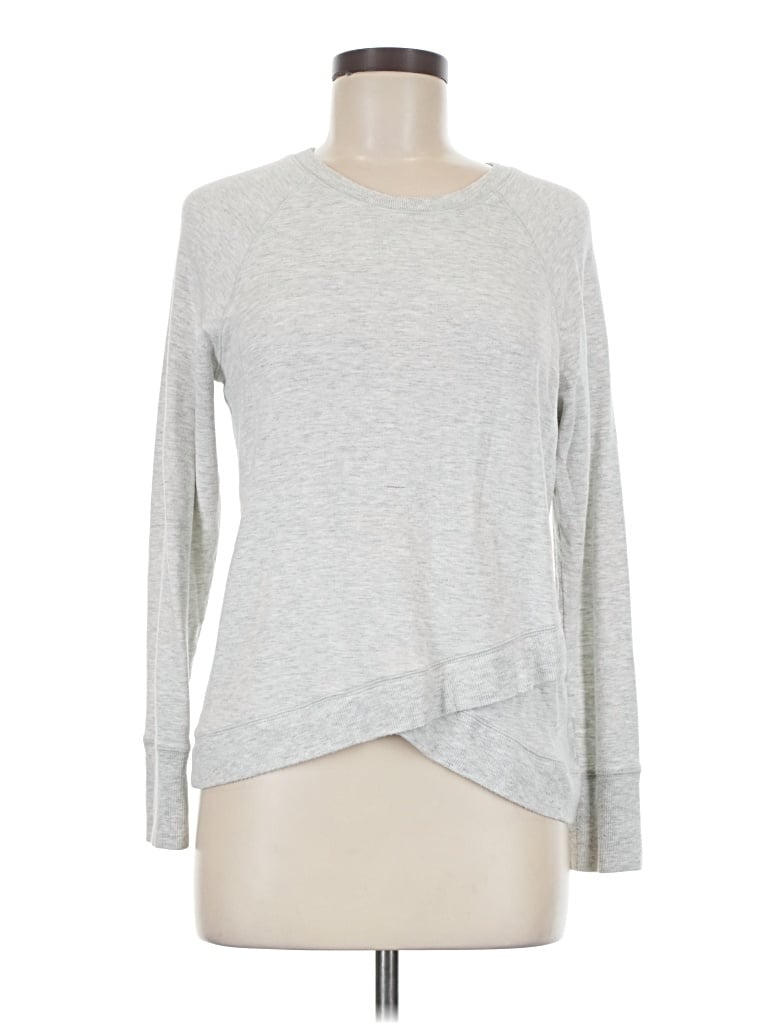 Pre-owned Athleta Sweatshirt In Silver
