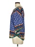 Pants Store 100% Polyester Blue 3/4 Sleeve Blouse Size L (estimated) - photo 5