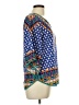 Pants Store 100% Polyester Blue 3/4 Sleeve Blouse Size L (estimated) - photo 4