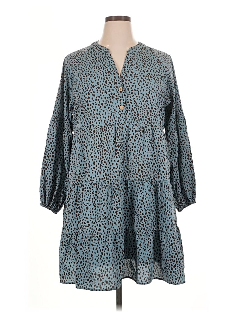 Pre-owned Shein Casual Dress In Teal