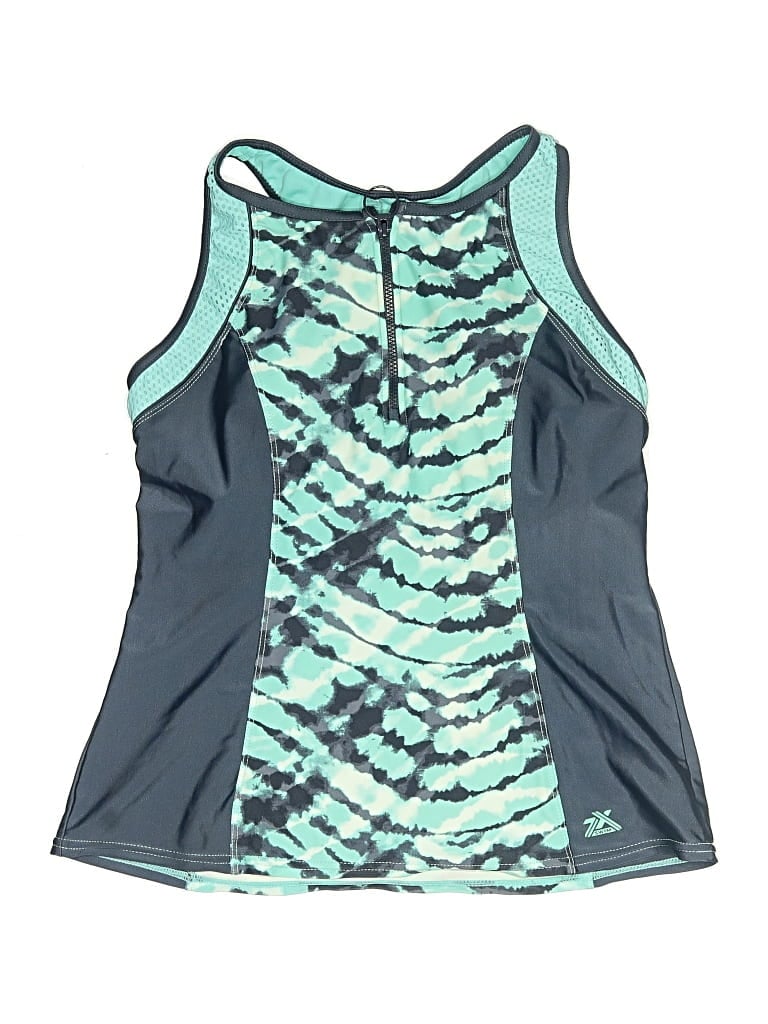 Pre-owned Zeroxposur Rash Guard In Teal