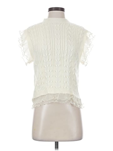 Self Contrast Sleeveless Blouse (view 1)