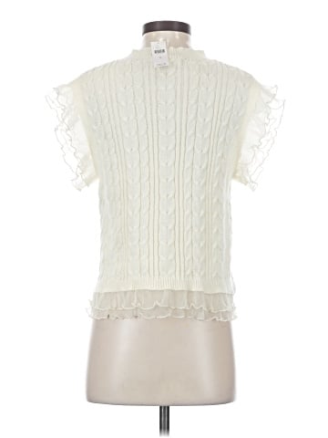 Self Contrast Sleeveless Blouse (view 2)
