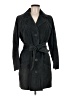 Dennis by Dennis Basso 100% Polyester Black Trenchcoat Size M - photo 1