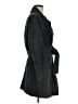 Dennis by Dennis Basso 100% Polyester Black Trenchcoat Size M - photo 4