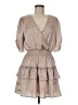Peach Love 100% Polyester Tan Cocktail Dress Size M - photo 1