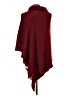 BCBGMAXAZRIA Burgundy Poncho Size L - photo 2