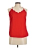 J.Crew Factory Store 100% Polyester Red Sleeveless Blouse Size 6 - photo 1