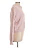 Something Navy Solid Pink Turtleneck Sweater Size L - photo 4