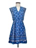 J.Crew 100% Silk Paisley Blue Casual Dress Size 00 - photo 1