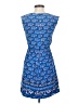 J.Crew 100% Silk Paisley Blue Casual Dress Size 00 - photo 2