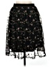Forever 21 Contemporary 100% Polyester Floral Black Formal Skirt Size M - photo 2