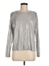 Zara Metallic Silver Long Sleeve Top Size M - photo 1