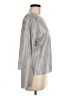 Zara Metallic Silver Long Sleeve Top Size M - photo 4