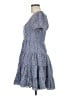 Likely 100% Polyester Checkered-gingham Blue Casual Dress Size 6 - photo 5