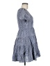 Likely 100% Polyester Checkered-gingham Blue Casual Dress Size 6 - photo 4