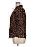 Talbots Animal Print Brown 3/4 Sleeve Button-Down Shirt Size 1X Petite - photo 5