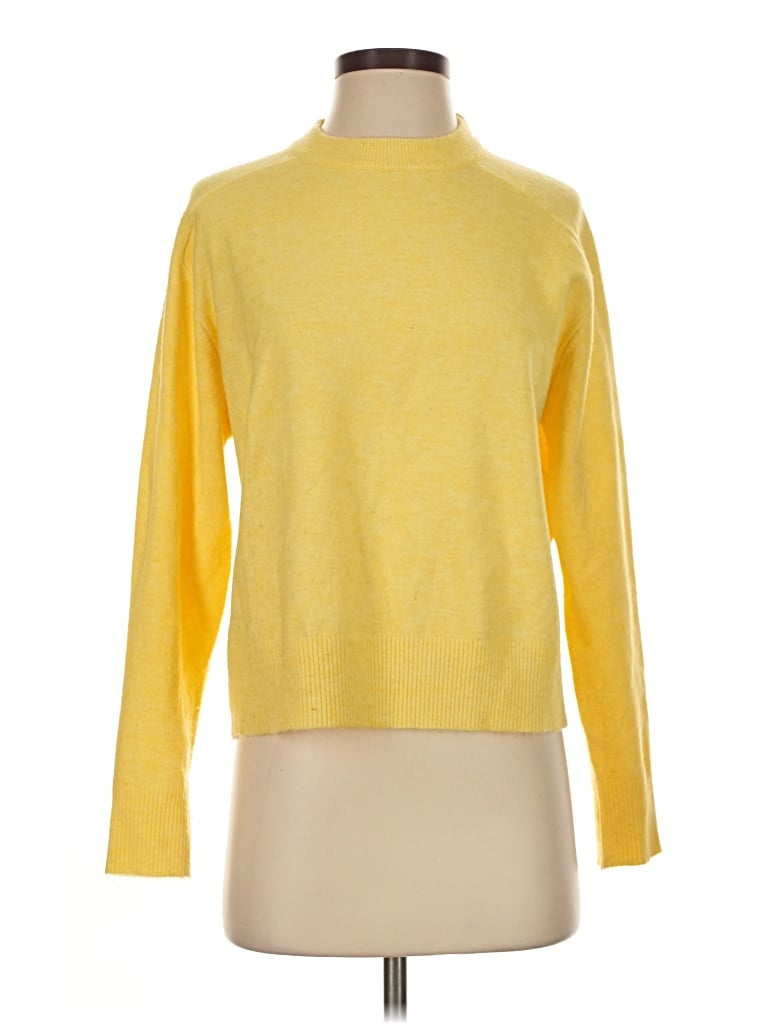 Pre-owned Mng Turtleneck Sweater In Yellow