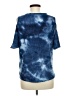 Absolutely Famous Tie-dye Blue Short Sleeve Blouse Size M - photo 2