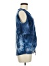 Absolutely Famous Tie-dye Blue Short Sleeve Blouse Size M - photo 4