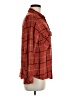Sanctuary 100% Rayon Plaid Red Long Sleeve Button-Down Shirt Size M - photo 4