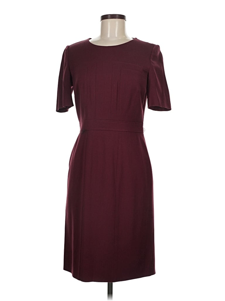 Pre-owned Boss By Hugo Boss Casual Dress In Burgundy