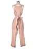 Le Lis 100% Cotton Solid Pink Jumpsuit Size S - photo 2