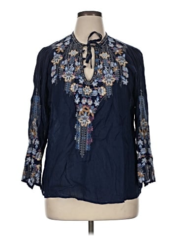 Johnny Was 3/4 Sleeve Blouse (view 1)