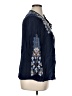 Johnny Was 100% Polyester Blue 3/4 Sleeve Blouse Size XL (petite) - photo 4