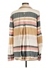 Roxy 100% Viscose Color Block Tan Long Sleeve Button-Down Shirt Size L - photo 2