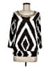 Travelers by Chico's Silver 3/4 Sleeve Blouse Size Med (1) - photo 1