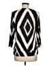 Travelers by Chico's Silver 3/4 Sleeve Blouse Size Med (1) - photo 2