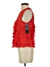 DKNY 100% Silk Red Sleeveless Silk Top Size 6 - photo 5