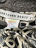 Gretchen Scott Designs Graphic Silver Cocktail Dress Size XL - photo 7